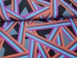 Preview: Swafing - Viskose Streifen geometrisch mit blau